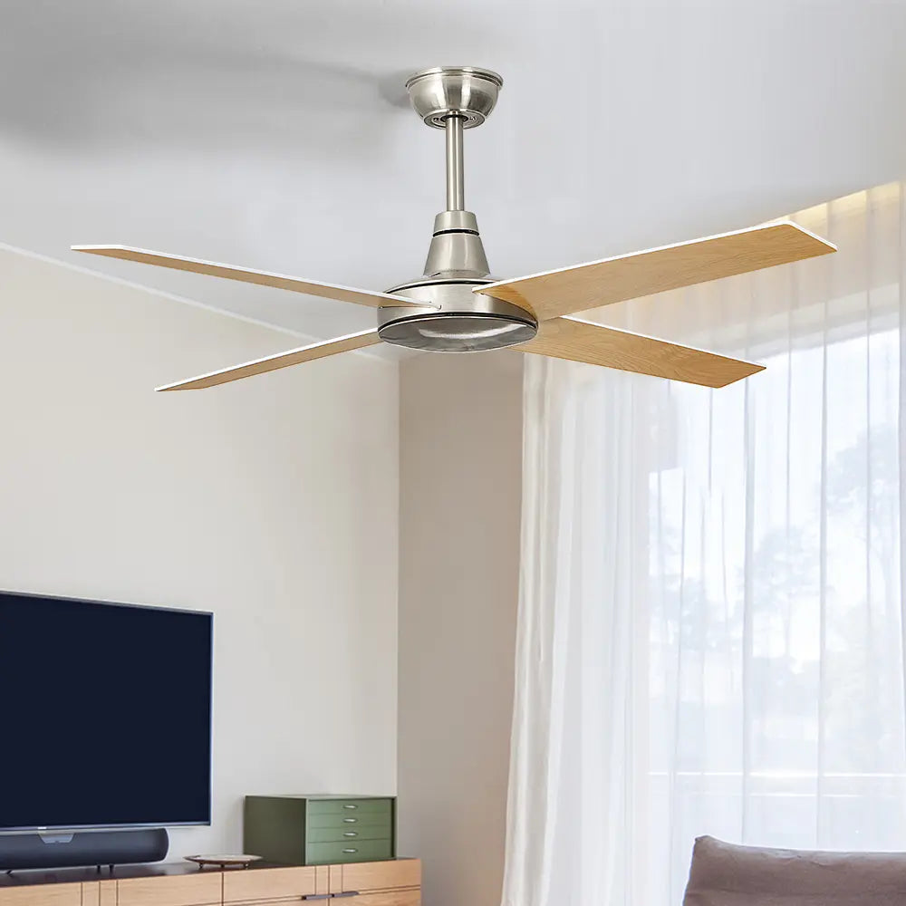 Spitfire 52“ Wooden Ceiling Fan with Remote Control 6 Speed