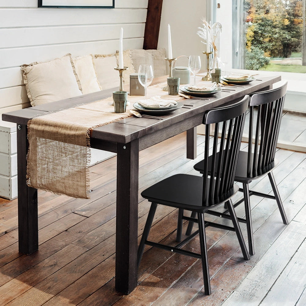 Side view of Brooklyn dining chair showing sturdy frame and supportive backrest