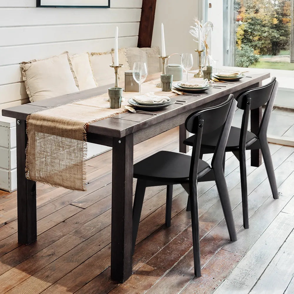 Haiku dining chairs around a modern dining table