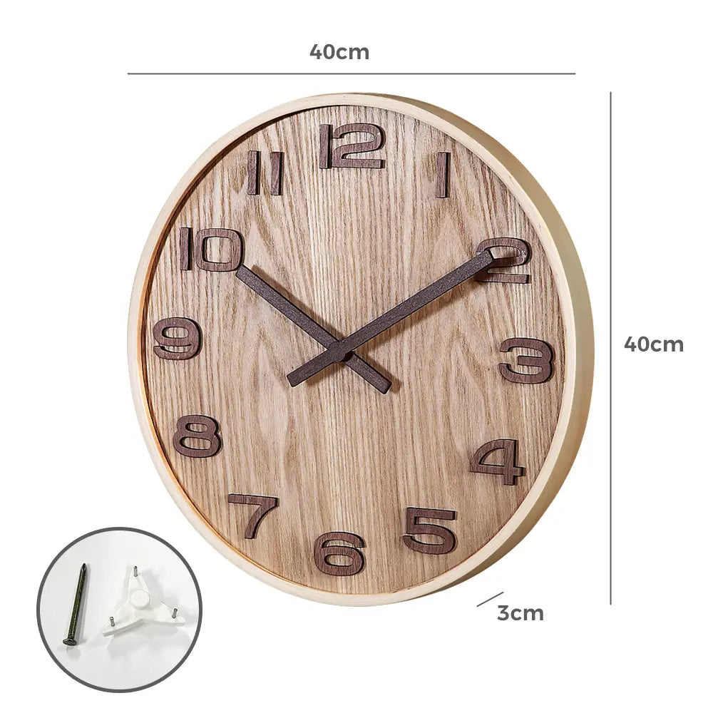 Vintage-inspired Retro Wall Clock displayed in a cozy living room
