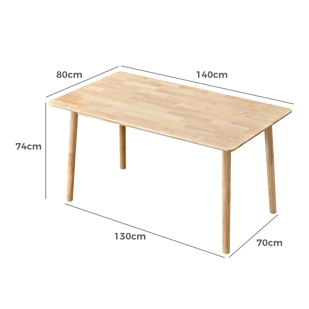Spacious Barron dining table in a bright, minimalist dining space